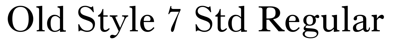 Old Style 7 Std Regular