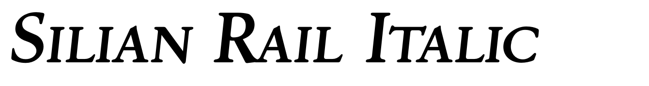Silian Rail Italic