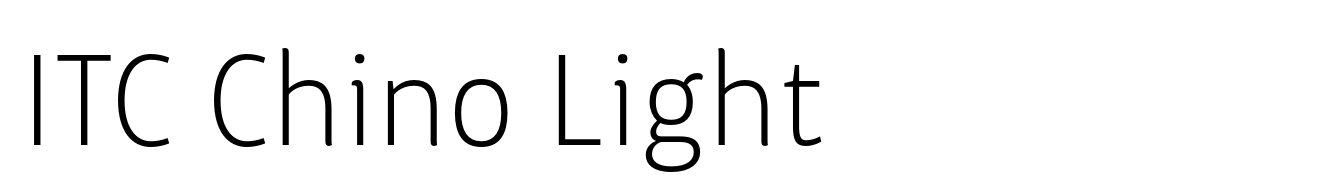 ITC Chino Light