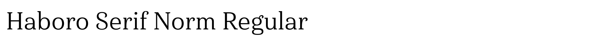 Haboro Serif Norm Regular image