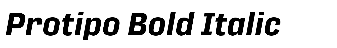 Protipo Bold Italic