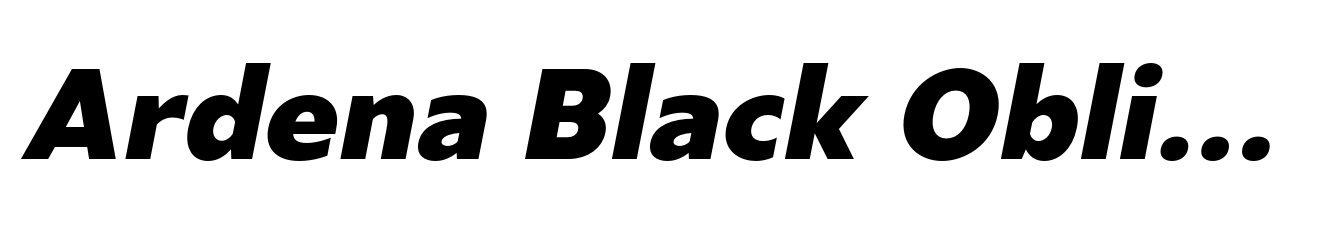 Ardena Black Oblique