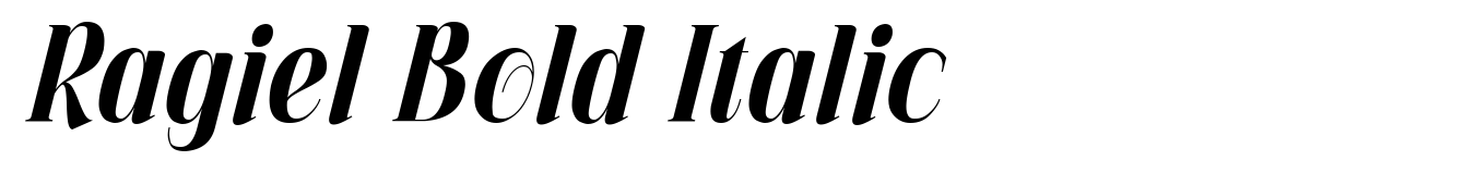 Ragiel Bold Italic