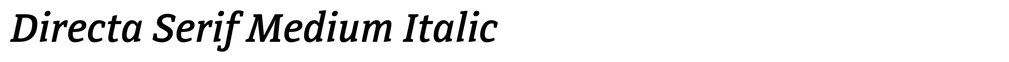 Directa Serif Medium Italic image