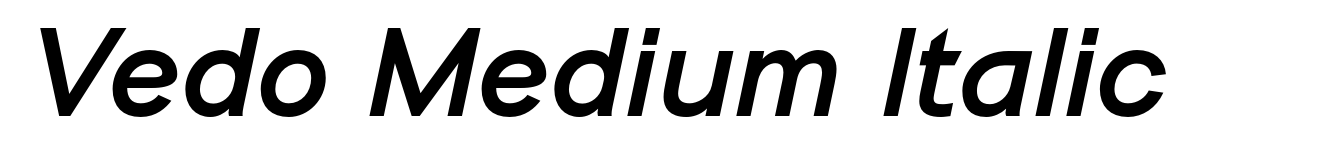 Vedo Medium Italic