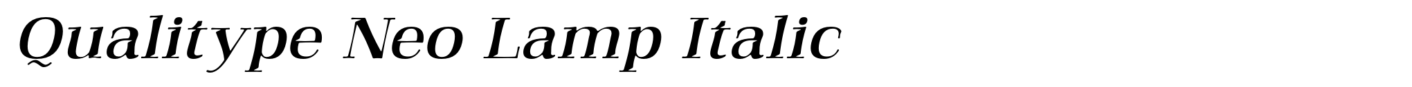 Qualitype Neo Lamp Italic image