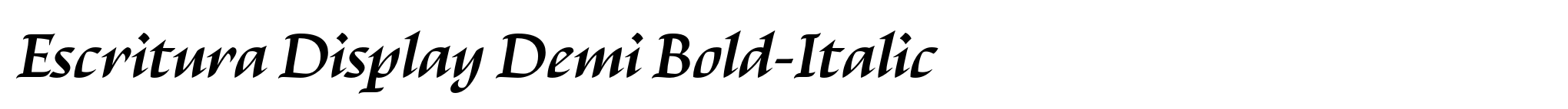 Escritura Display Demi Bold-Italic image
