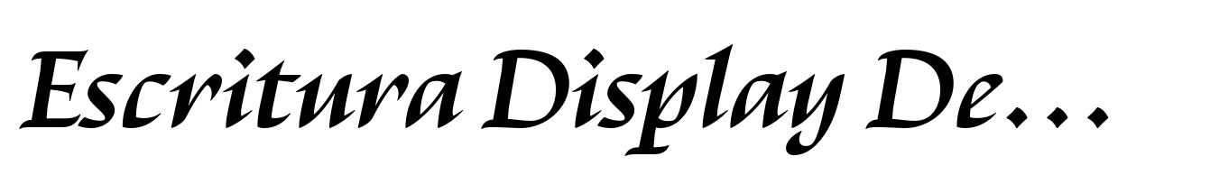 Escritura Display Demi Bold-Italic