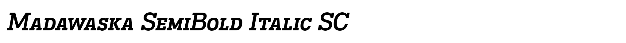 Madawaska SemiBold Italic SC image