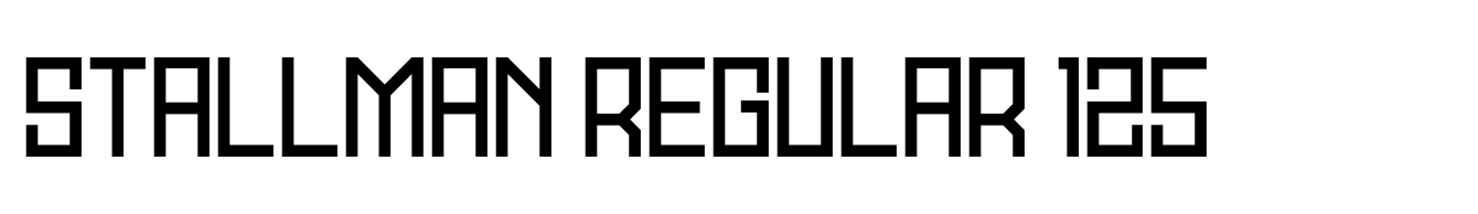 Stallman Regular 125