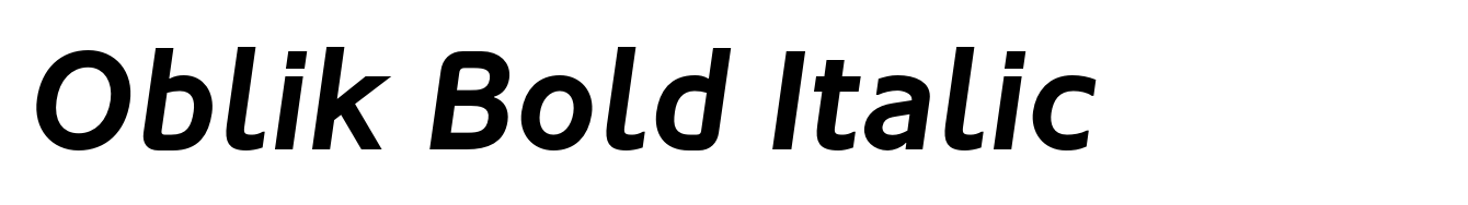 Oblik Bold Italic