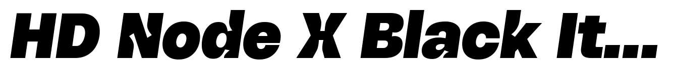 HD Node X Black Italic