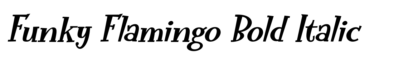 Funky Flamingo Bold Italic