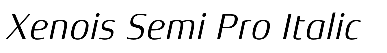 Xenois Semi Pro Italic