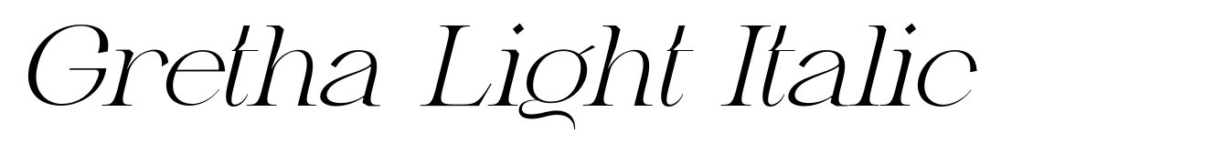 Gretha Light Italic