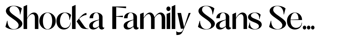 Shocka Family Sans Semi Bold