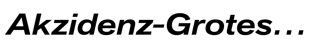 Akzidenz-Grotesk Next Extended Medium Italic