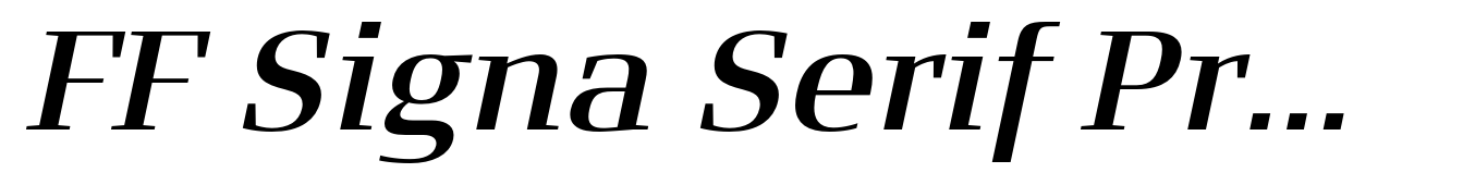 FF Signa Serif Pro Semi Bold Italic