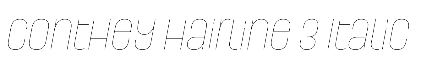 Conthey Hairline 3 Italic