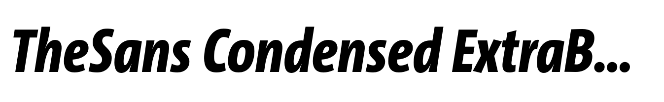 TheSans Condensed ExtraBold Italic