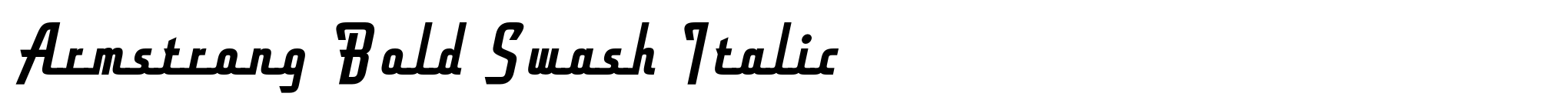Armstrong Bold Swash Italic image
