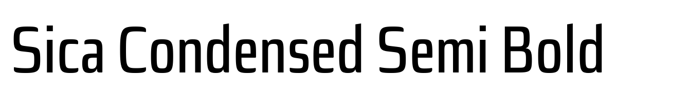 Sica Condensed Semi Bold