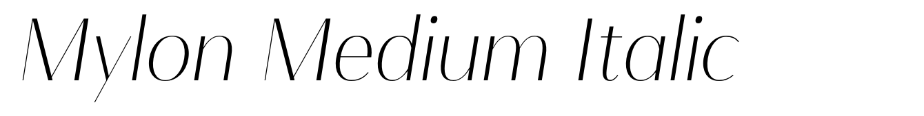 Mylon Medium Italic