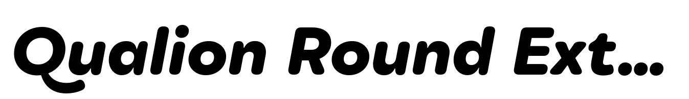 Qualion Round Extra Bold Italic