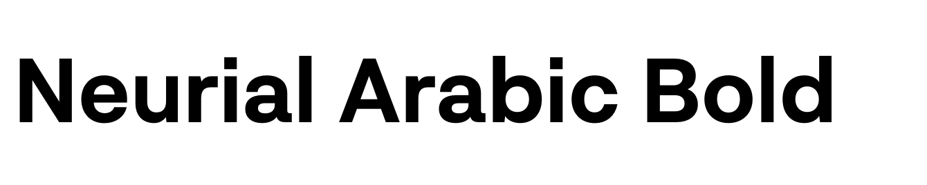 Neurial Arabic Bold