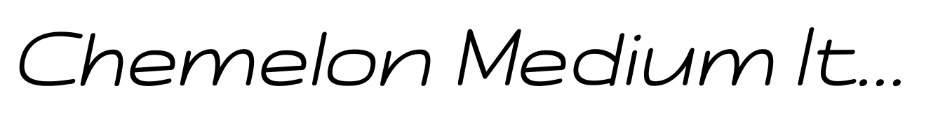Chemelon Medium Italic