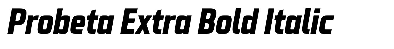 Probeta Extra Bold Italic