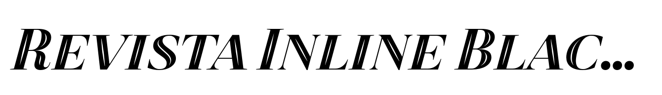 Revista Inline Black Italic