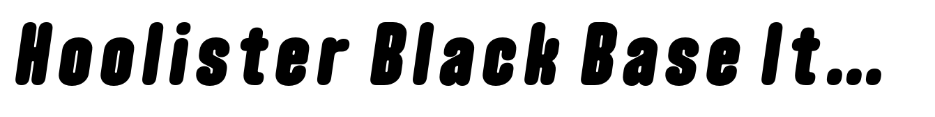 Hoolister Black Base Italic