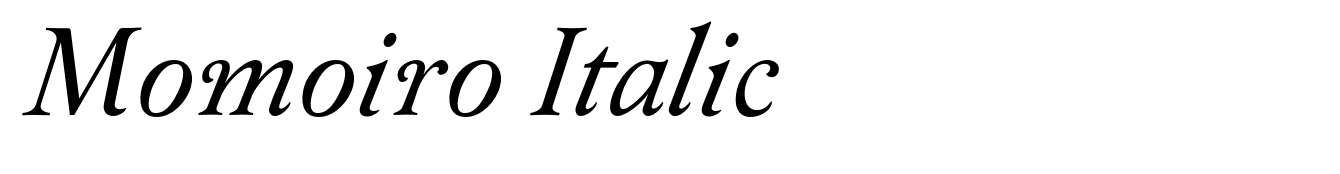 Momoiro Italic