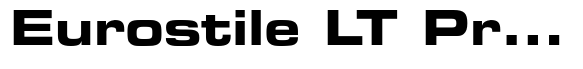 Eurostile LT Pro Bold Extended #2 image