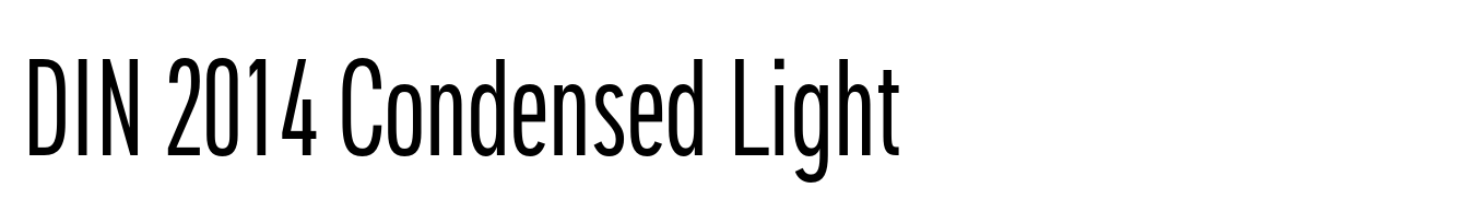 DIN 2014 Condensed Light