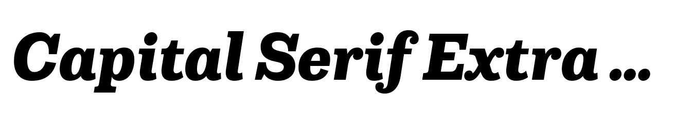 Capital Serif Extra Bold Italic