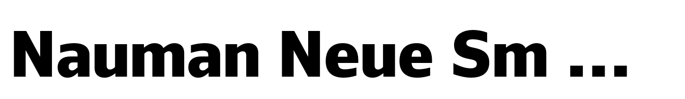 Nauman Neue Sm Condensed Extra Bold