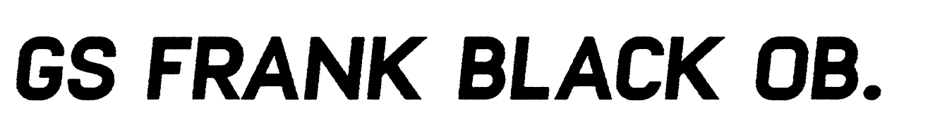 GS Frank Black Oblique Rough