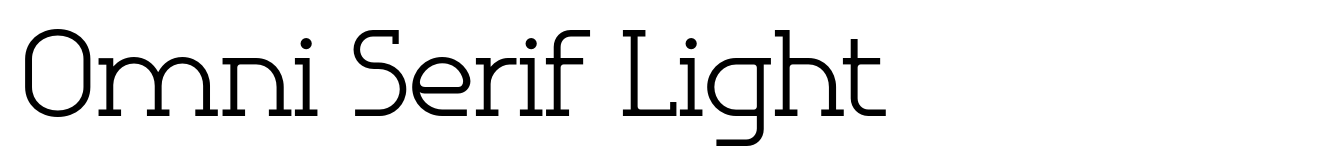 Omni Serif Light