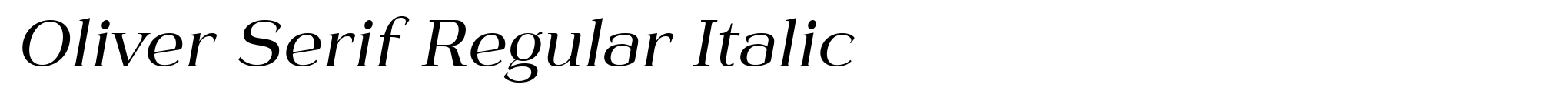 Oliver Serif Regular Italic image