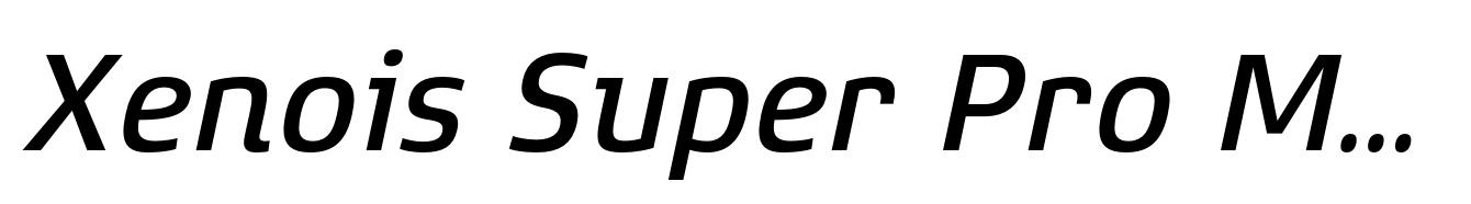 Xenois Super Pro Medium Italic