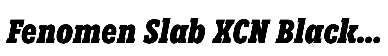 Fenomen Slab XCN Black Italic