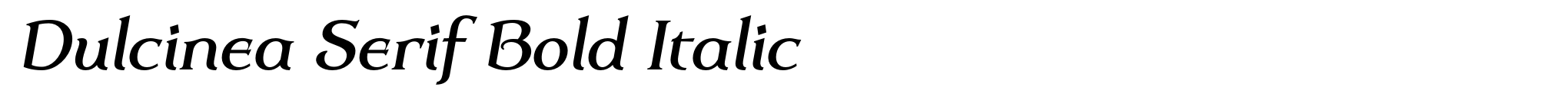 Dulcinea Serif Bold Italic image