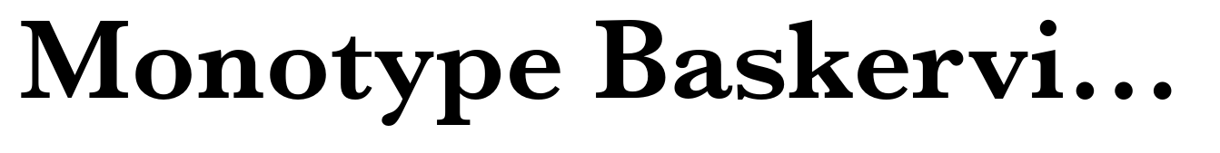 Monotype Baskerville Semi Bold