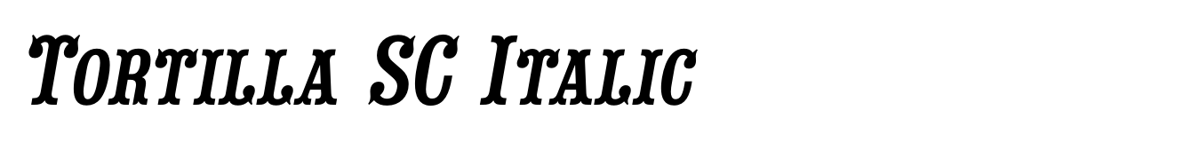 Tortilla SC Italic