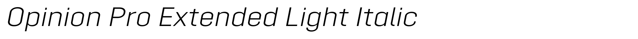 Opinion Pro Extended Light Italic image