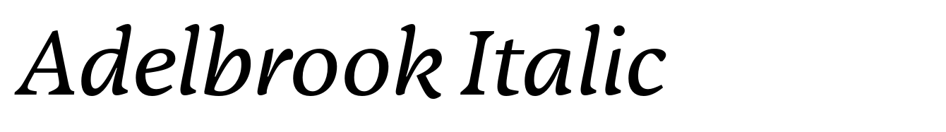 Adelbrook Italic