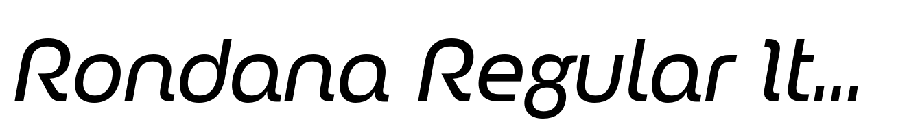 Rondana Regular Italic