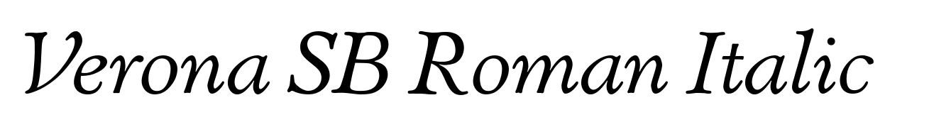 Verona SB Roman Italic